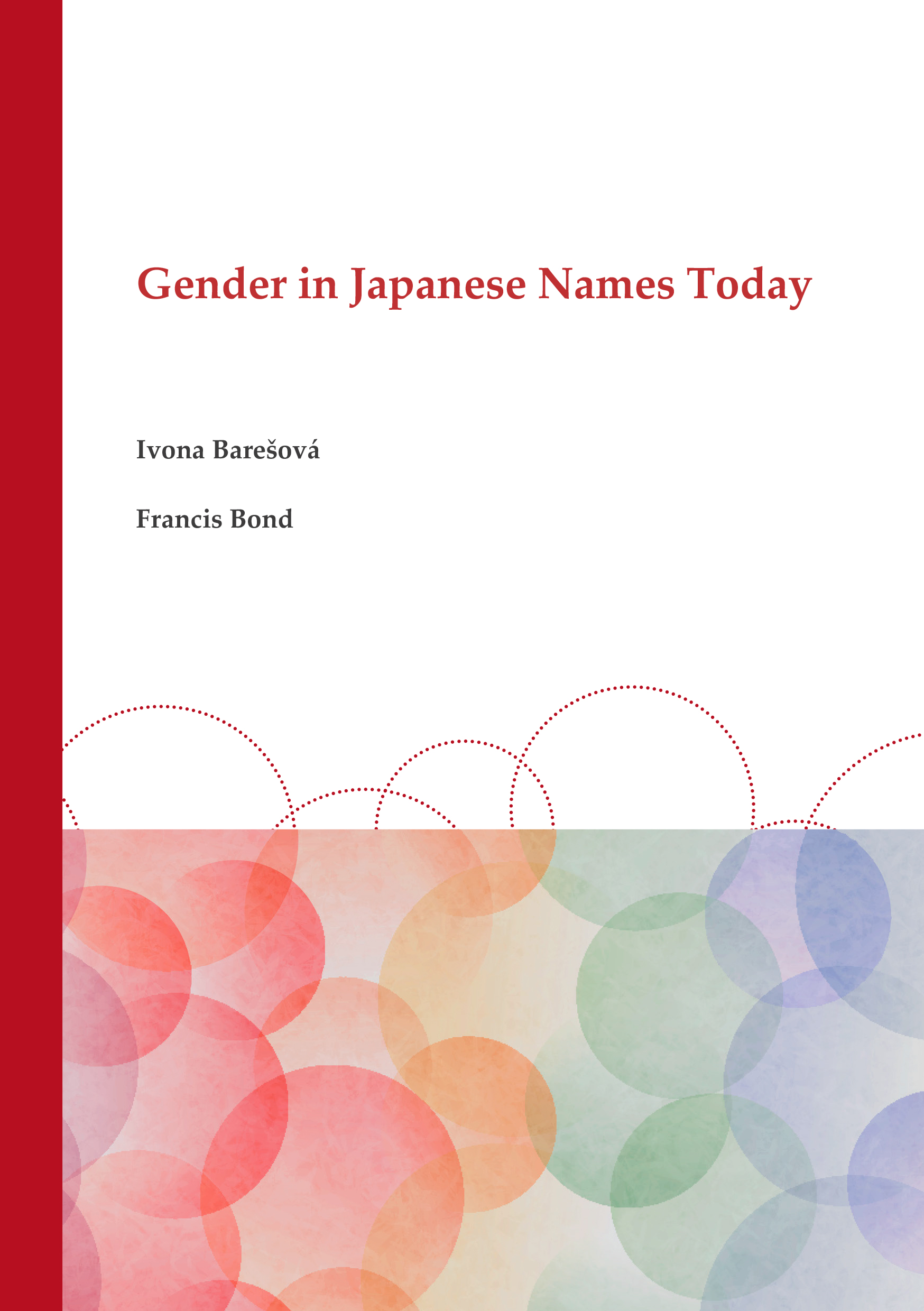 Gender in Japanese Names Today