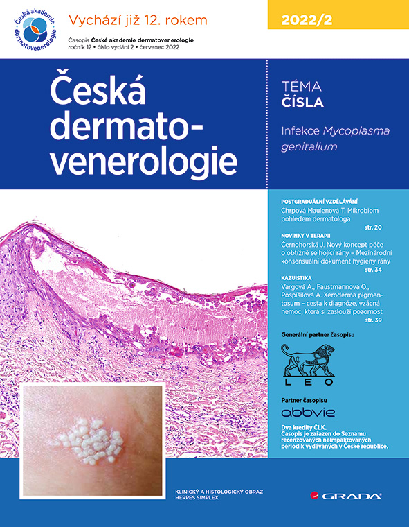 Česká dermatovenerologie 2022/2